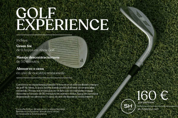 Golf Experience SH Villa Gadea Hotel Altea, Alicante Golf Experience SH Villa Gadea Hotel Altea, Alicante